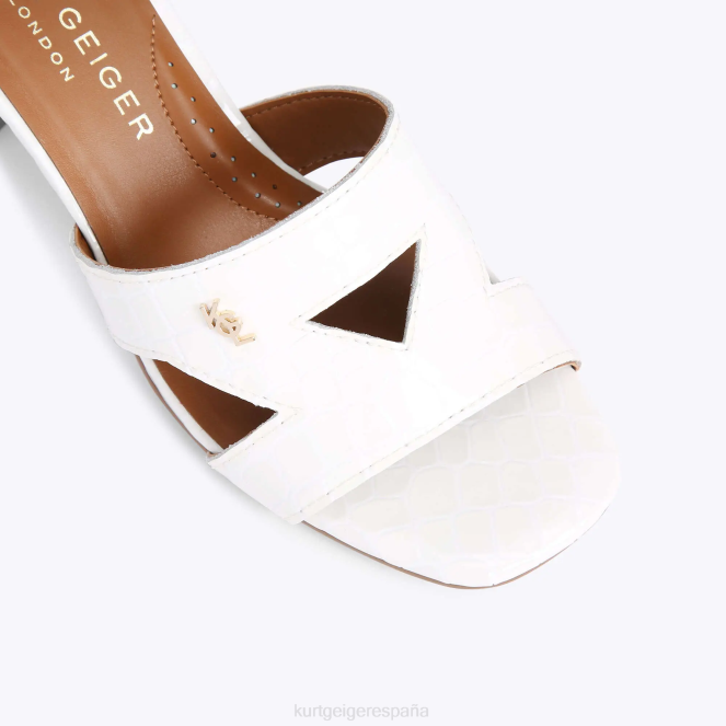Kurt Geiger mujer bloque de odina de londres 2LPR436 | calzados blanco